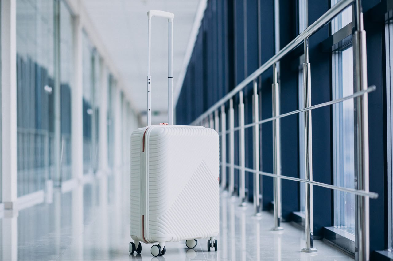 Smart luggage suitcase representing DUBZ Smart Luggage Platform technology